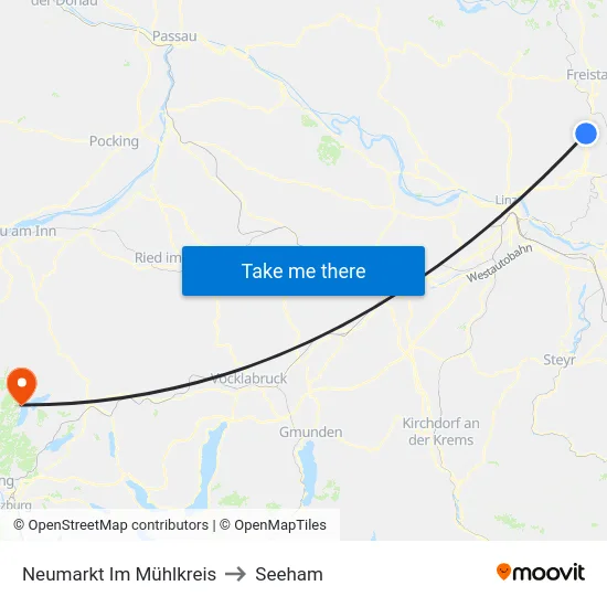 Neumarkt Im Mühlkreis to Seeham map