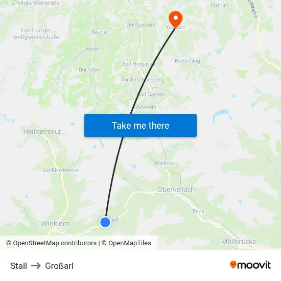 Stall to Großarl map