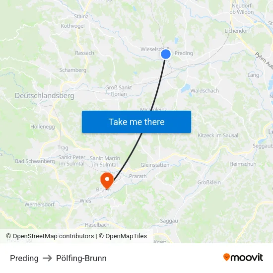 Preding to Pölfing-Brunn map