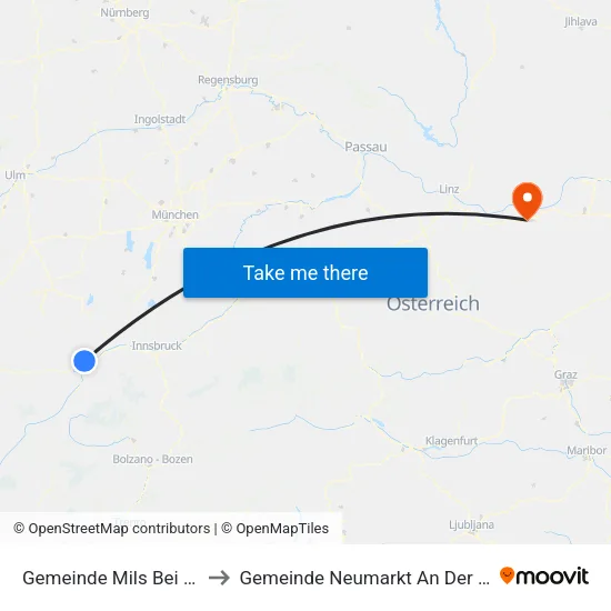 Gemeinde Mils Bei Imst to Gemeinde Neumarkt An Der Ybbs map