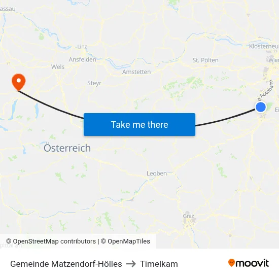 Gemeinde Matzendorf-Hölles to Timelkam map