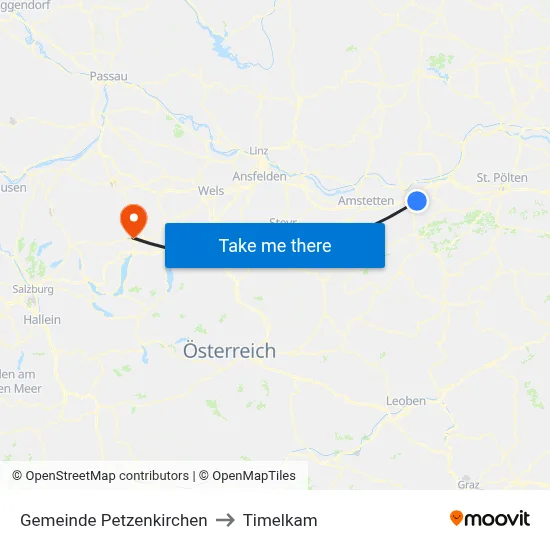 Gemeinde Petzenkirchen to Timelkam map