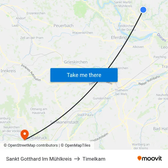 Sankt Gotthard Im Mühlkreis to Timelkam map