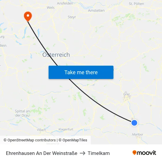 Ehrenhausen An Der Weinstraße to Timelkam map