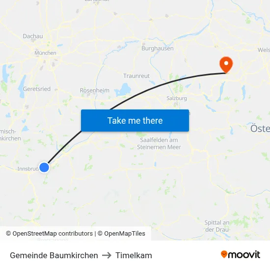 Gemeinde Baumkirchen to Timelkam map