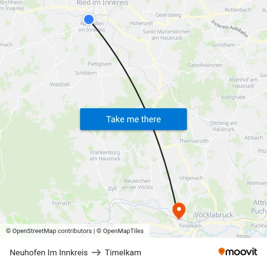 Neuhofen Im Innkreis to Timelkam map