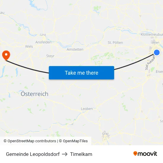 Gemeinde Leopoldsdorf to Timelkam map