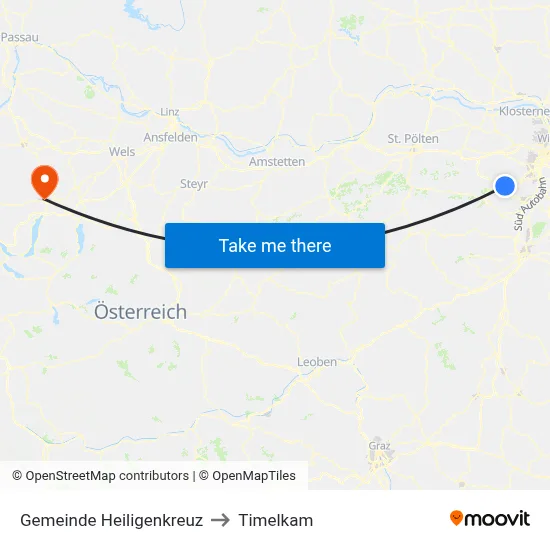 Gemeinde Heiligenkreuz to Timelkam map