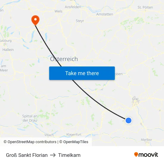 Groß Sankt Florian to Timelkam map