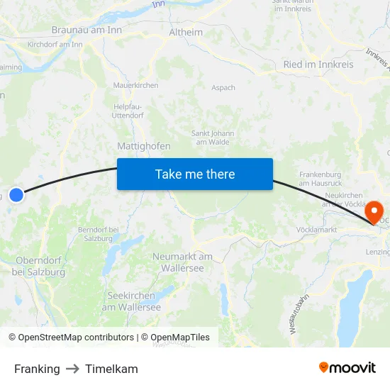 Franking to Timelkam map