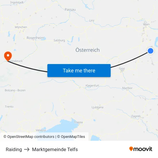 Raiding to Marktgemeinde Telfs map