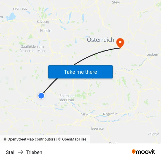 Stall to Trieben map