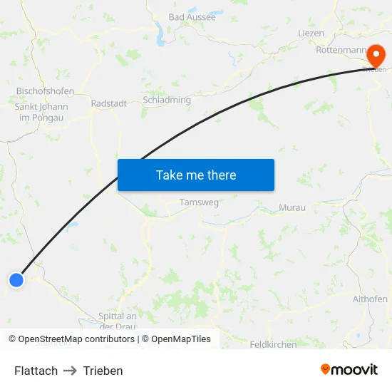 Flattach to Trieben map
