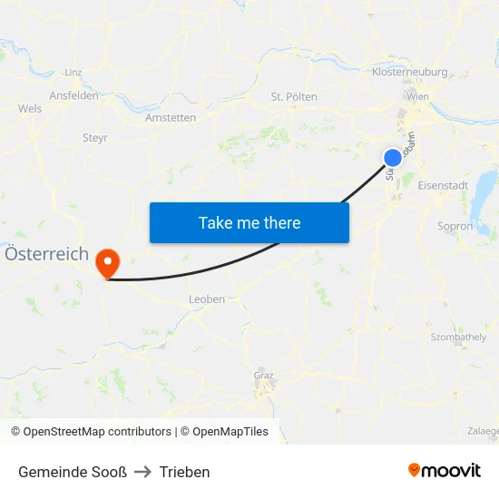 Gemeinde Sooß to Trieben map