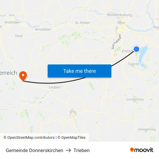Gemeinde Donnerskirchen to Trieben map