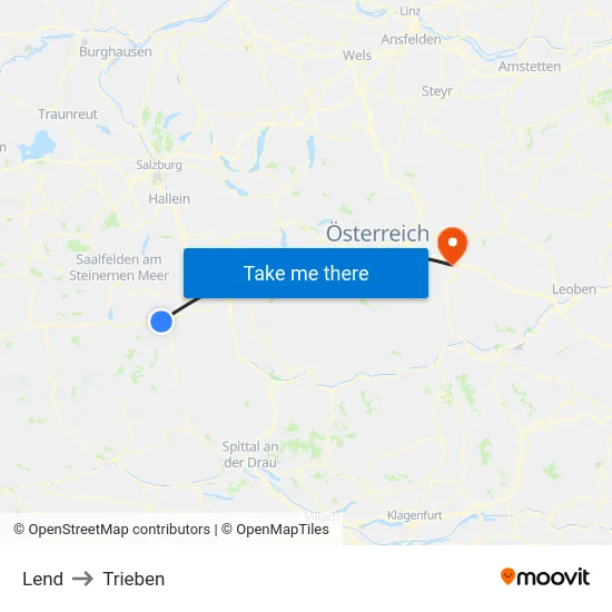 Lend to Trieben map