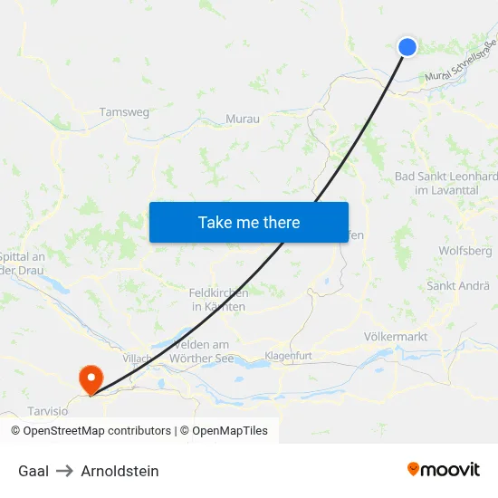 Gaal to Arnoldstein map
