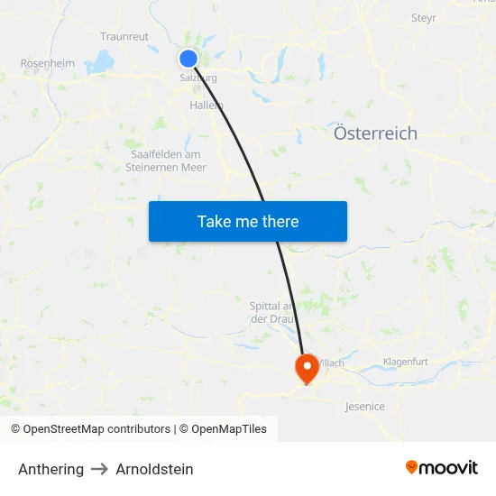 Anthering to Arnoldstein map