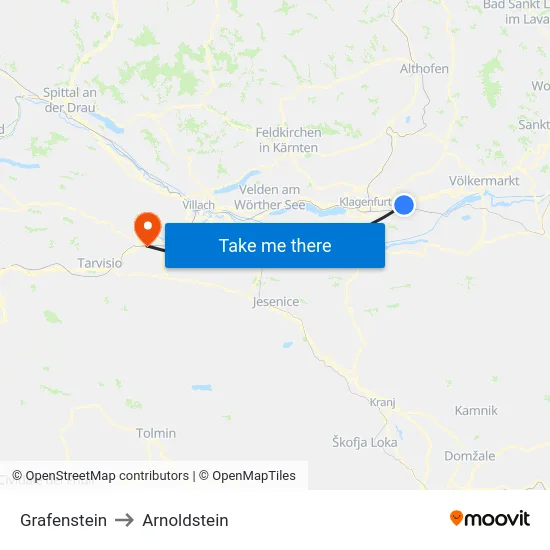 Grafenstein to Arnoldstein map