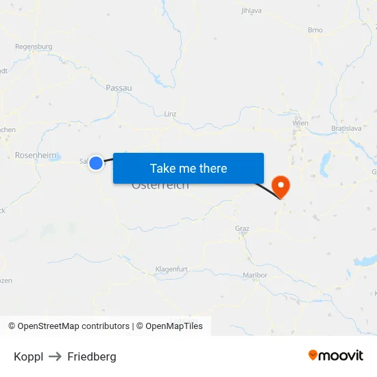 Koppl to Friedberg map