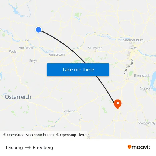 Lasberg to Friedberg map