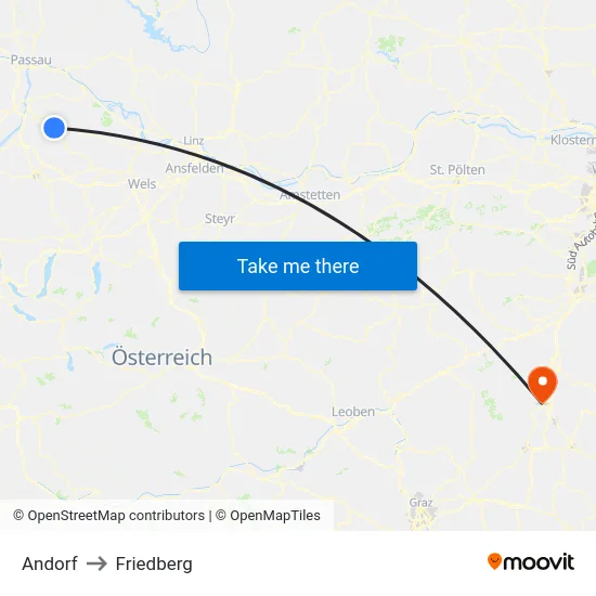 Andorf to Friedberg map