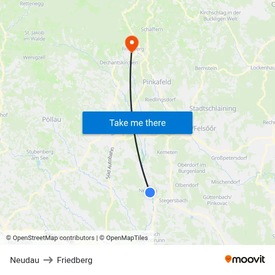 Neudau to Friedberg map