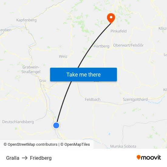 Gralla to Friedberg map