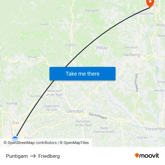 Puntigam to Friedberg map