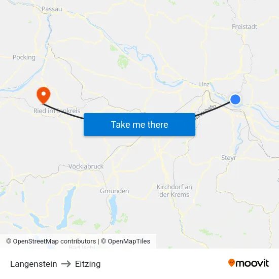 Langenstein to Eitzing map