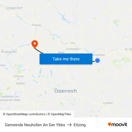 Gemeinde Neuhofen An Der Ybbs to Eitzing map