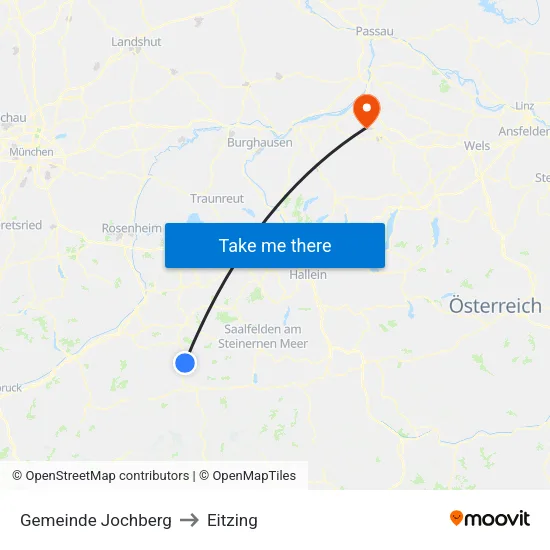 Gemeinde Jochberg to Eitzing map