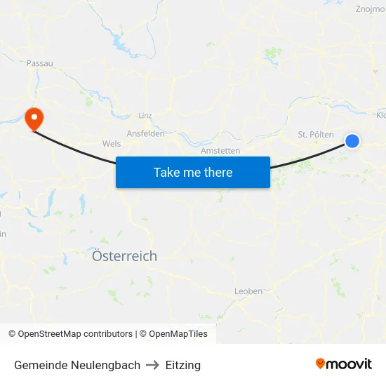Gemeinde Neulengbach to Eitzing map