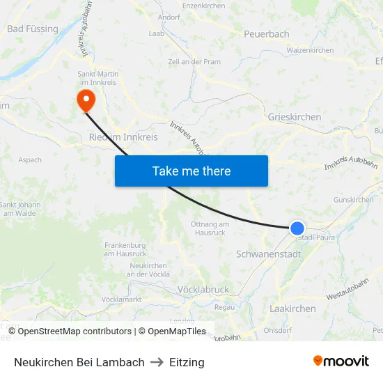 Neukirchen Bei Lambach to Eitzing map