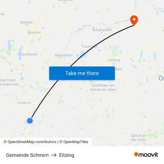 Gemeinde Schmirn to Eitzing map