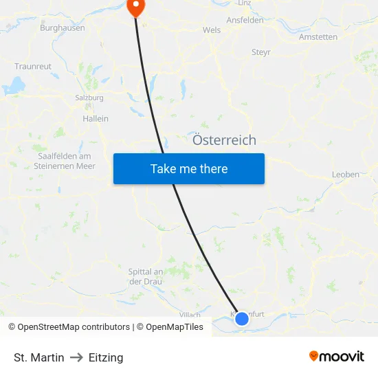 St. Martin to Eitzing map