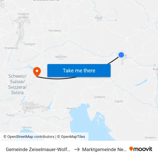 Gemeinde Zeiselmauer-Wolfpassing to Marktgemeinde Nenzing map