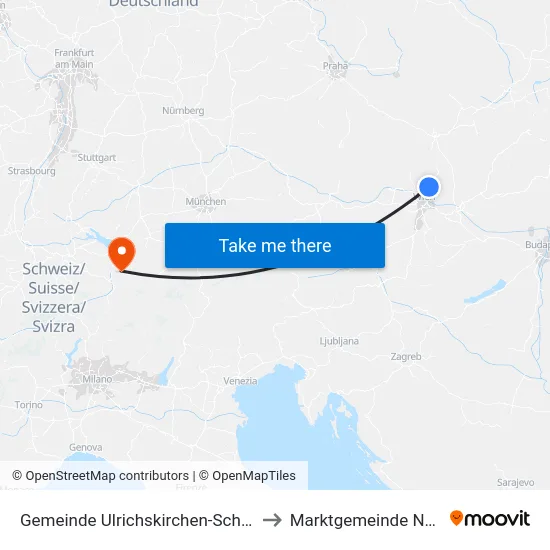 Gemeinde Ulrichskirchen-Schleinbach to Marktgemeinde Nenzing map