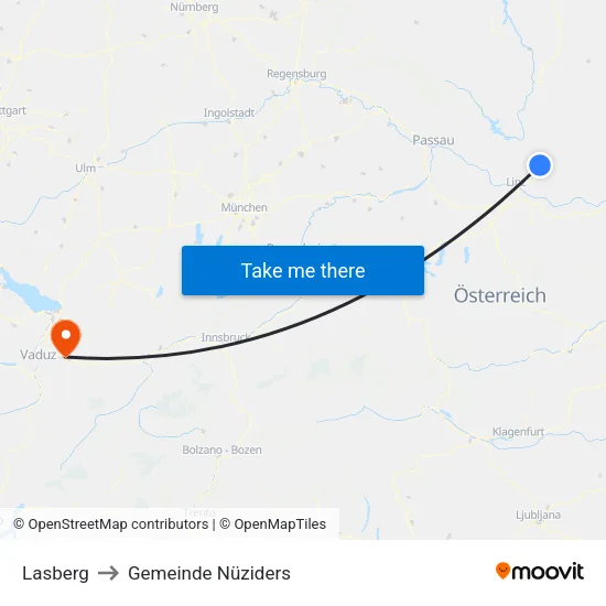 Lasberg to Gemeinde Nüziders map