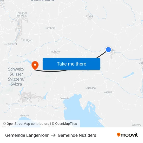 Gemeinde Langenrohr to Gemeinde Nüziders map
