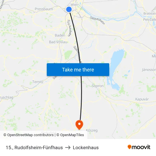 15., Rudolfsheim-Fünfhaus to Lockenhaus map