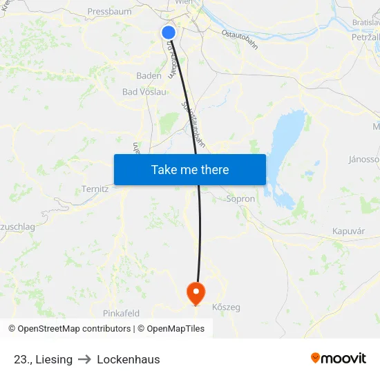 23., Liesing to Lockenhaus map