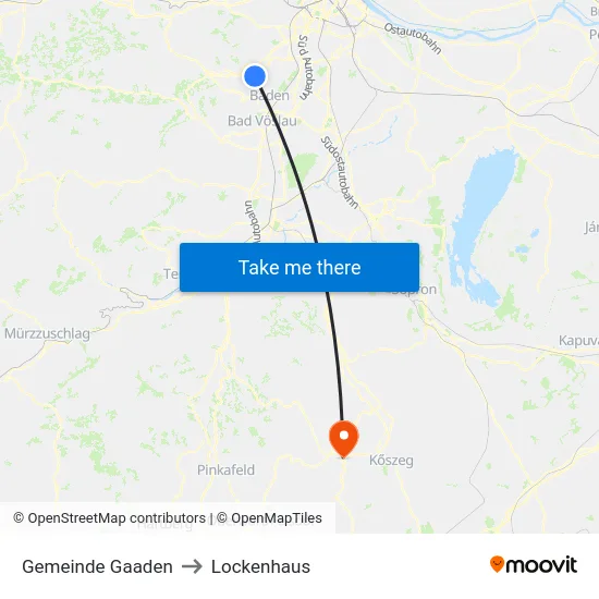 Gemeinde Gaaden to Lockenhaus map