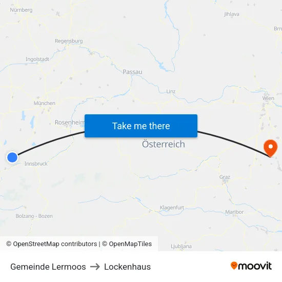 Gemeinde Lermoos to Lockenhaus map