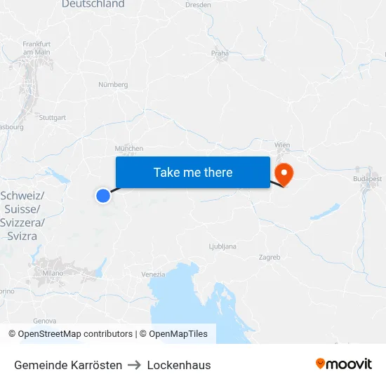 Gemeinde Karrösten to Lockenhaus map