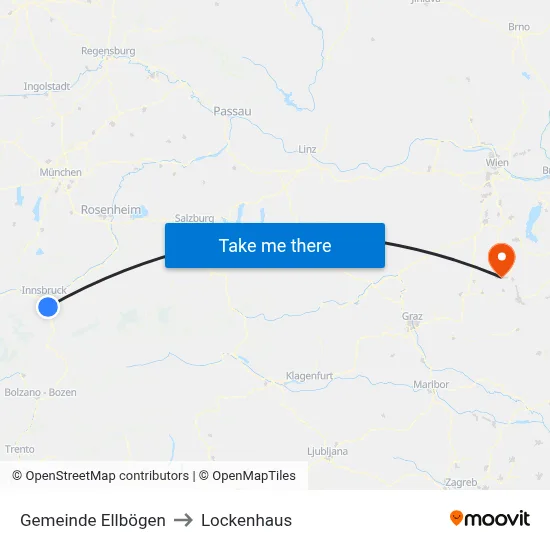 Gemeinde Ellbögen to Lockenhaus map