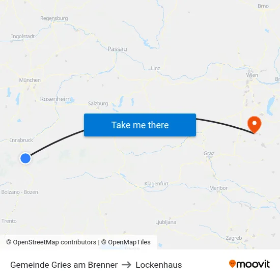 Gemeinde Gries am Brenner to Lockenhaus map
