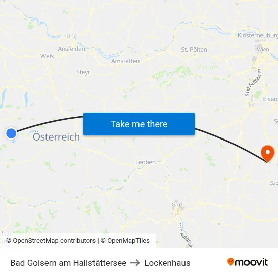 Bad Goisern am Hallstättersee to Lockenhaus map