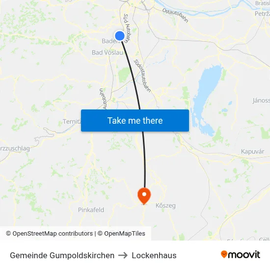 Gemeinde Gumpoldskirchen to Lockenhaus map