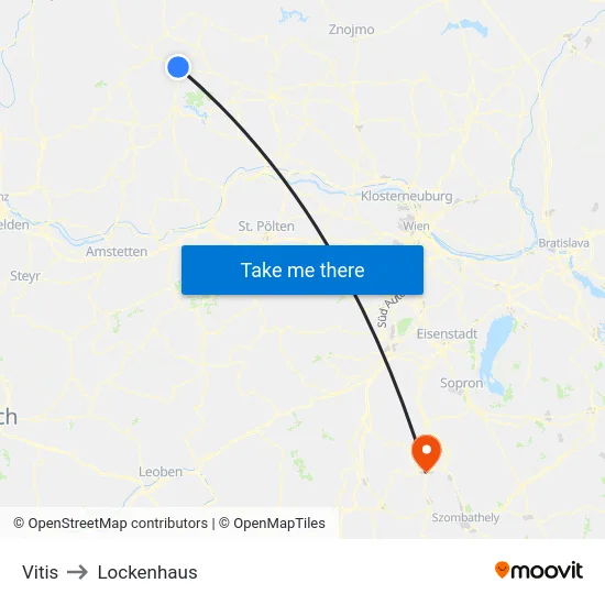Vitis to Lockenhaus map